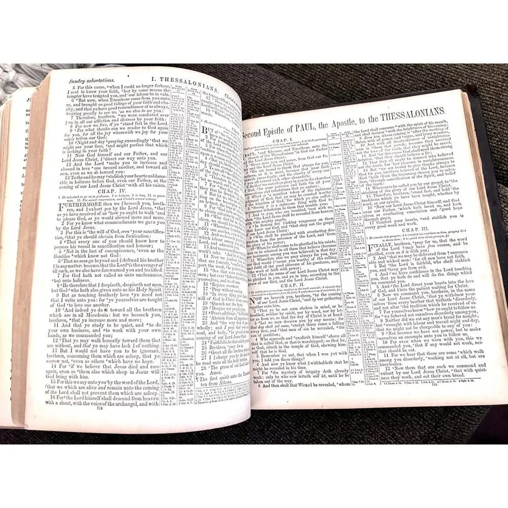Antique Family Bible with Apocrypha - 1872